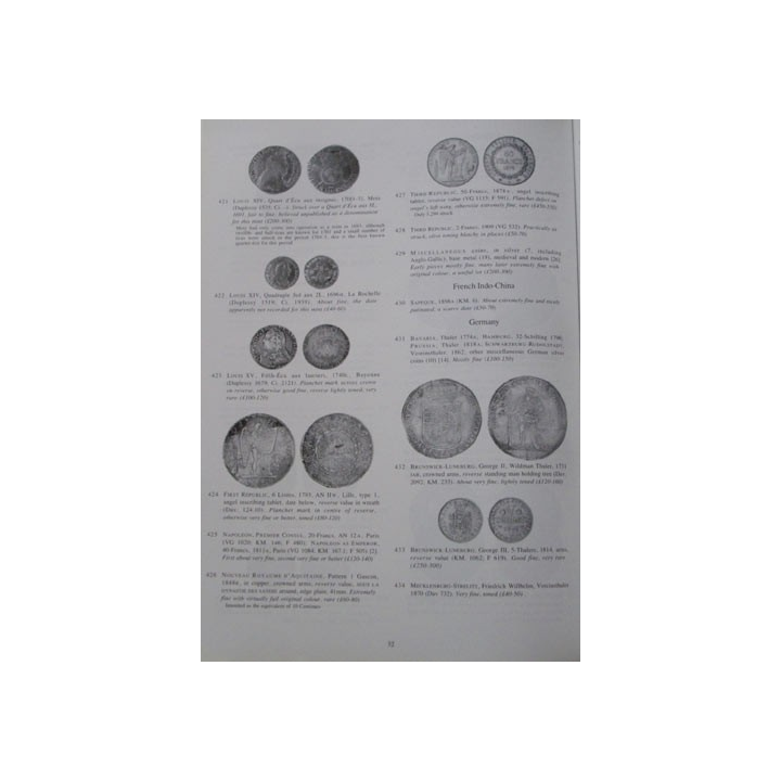Catalogue DNW de pièces de monnaies, jetons, billets  et médailles