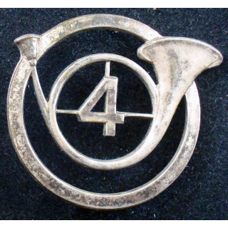 insigne de béret du 4° régiment de chasseurs Drago G. 1144 en émail