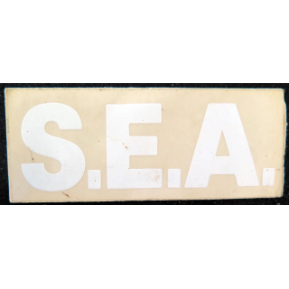 SEA : autocollant du service des essences des armées lettres uniquement 10 x 4 cm