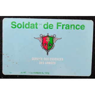SEA : carte Soldats de France du Service des essences des armées