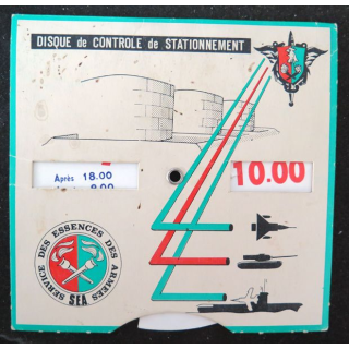 SEA : Disque de contrôle et de stationnement du service des essences des armées