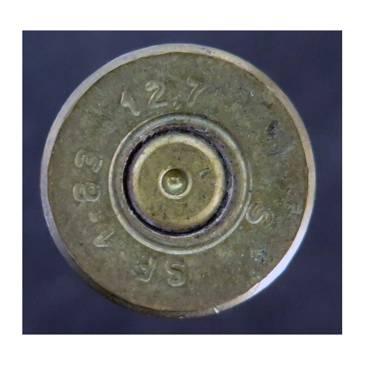 douille de calibre 12,7 mm SF 1 B3 percutée