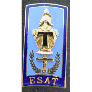 ESAT : École supérieure et d'application des transmissions Destrée G. 4170 en émail bords bleus
