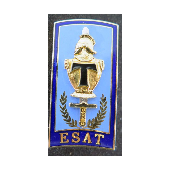 ESAT : École supérieure et d'application des transmissions Destrée G. 4170 en émail bords bleus