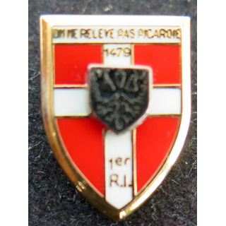 1° RI : Pin's du 1° régiment d''infanterie "on ne relève pas Picardie" Boussemart