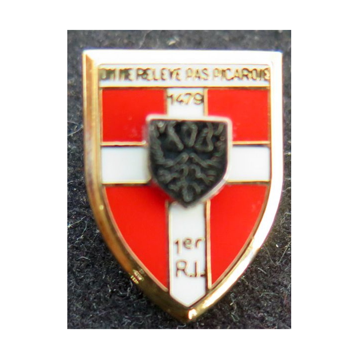 1° RI : Pin's du 1° régiment d''infanterie "on ne relève pas Picardie" Boussemart