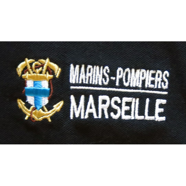 Polo ML de marque Europa Kimache du Bataillon de Marins Pompiers BMPM taille 104 L logo brodé