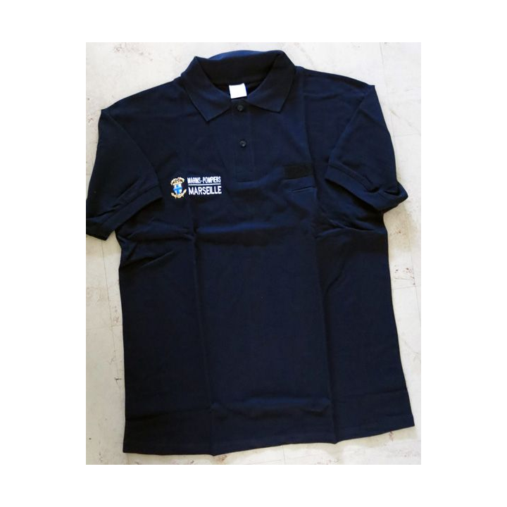 Polo ML de marque Europa Kimache du Bataillon de Marins Pompiers BMPM taille 104 L logo brodé