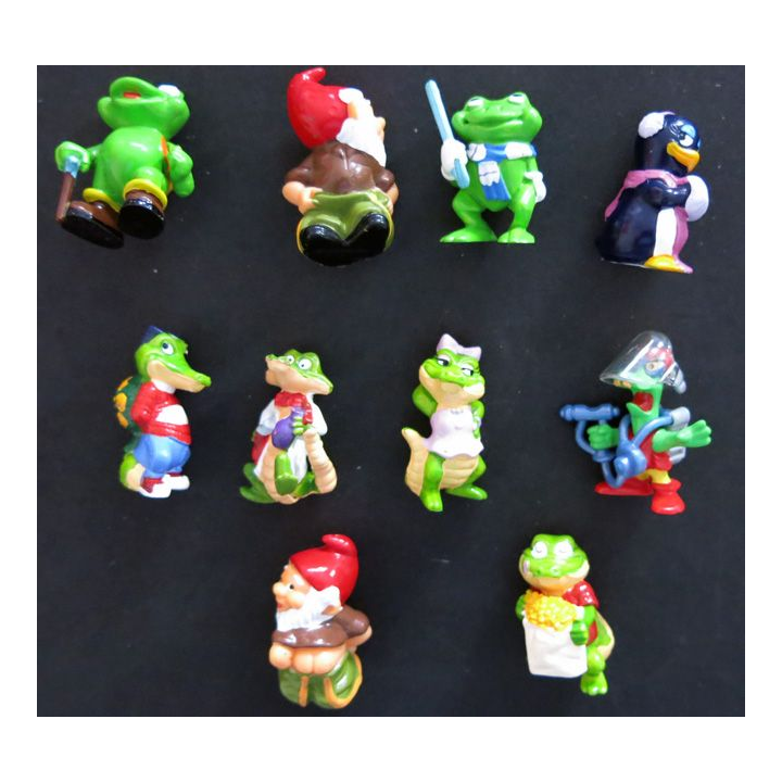 FERRERO : Figurines Série Kinder Ferrero "Nains Crocos Pingouins" 10 pièces