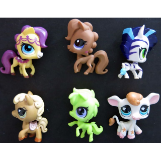 HASBRO : Figurines Littlest Pet Shop "Chevaux" 6 pièces