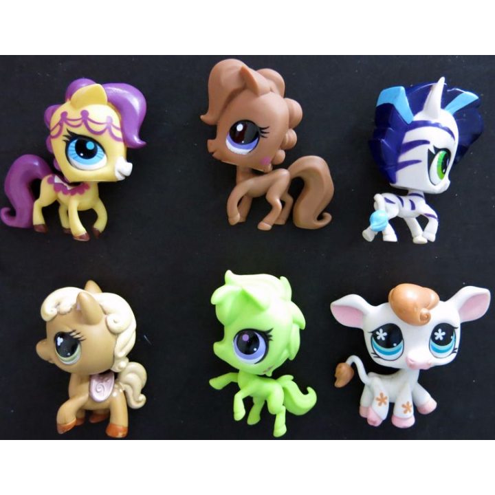 HASBRO : Figurines Littlest Pet Shop "Chevaux" 6 pièces