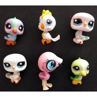 HASBRO : Figurines Littlest Pet Shop "oiseaux" 6 pièces