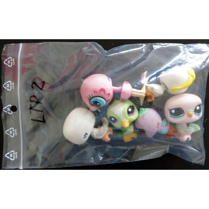 HASBRO : Figurines Littlest Pet Shop "oiseaux" 6 pièces