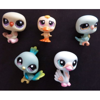 HASBRO : Figurines Littlest Pet Shop "oiseaux" 5 pièces