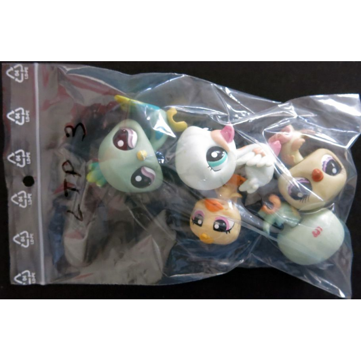 HASBRO : Figurines Littlest Pet Shop "oiseaux" 5 pièces