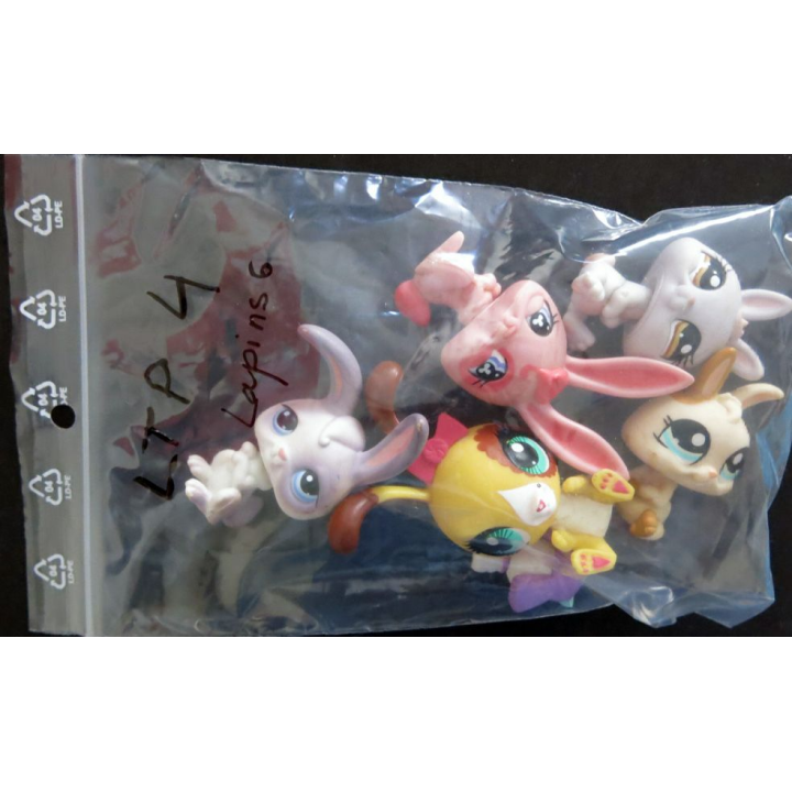 HASBRO : Figurines Littlest Pet Shop "Lapins" 6 pièces