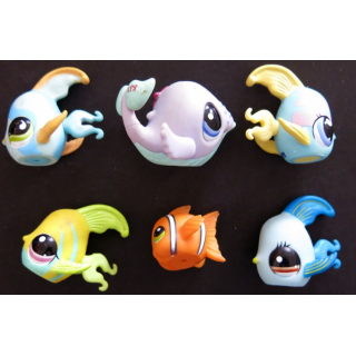 HASBRO : Figurines Littlest Pet Shop "Poissons" 6 pièces