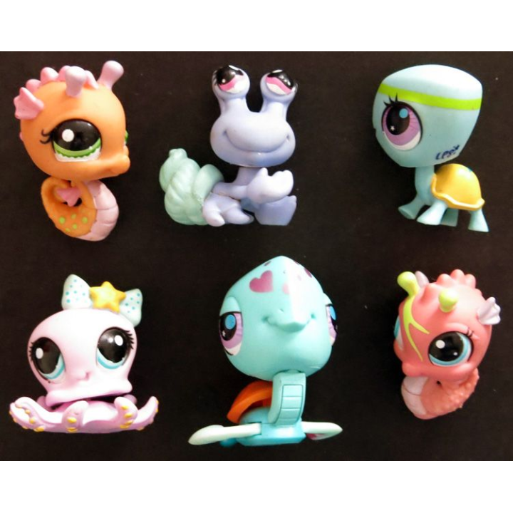 HASBRO : Figurines Littlest Pet Shop "Animaux de la mer" 6 pièces