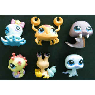 HASBRO : Figurines Littlest Pet Shop "Animaux de la mer" 6 pièces