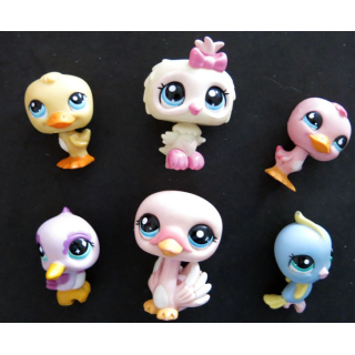 HASBRO : Figurines Littlest Pet Shop "oiseaux" 6 pièces