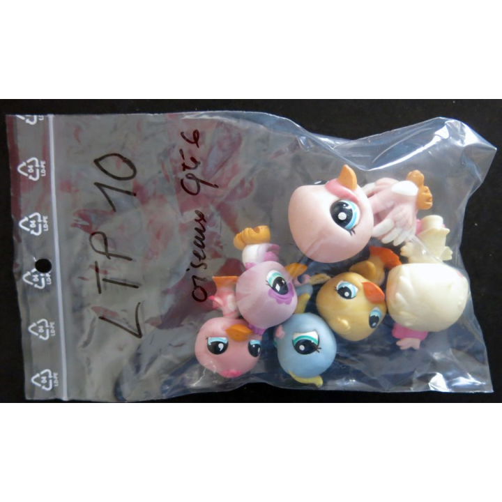 HASBRO : Figurines Littlest Pet Shop "oiseaux" 6 pièces