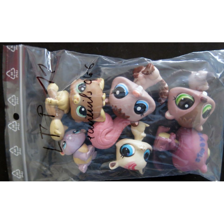 HASBRO : Figurines Littlest Pet Shop "écureuils" 6 pièces