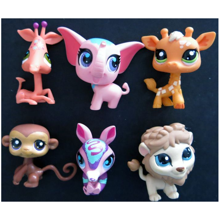 HASBRO : Figurines Littlest Pet Shop "Animaux de la jungle" 6 pièces