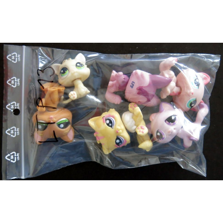 HASBRO : Figurines Littlest Pet Shop "chats " 6 pièces