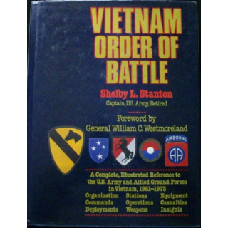 VIETNAM ORDER OF BATTLE livre sur les unités US au Vietnam