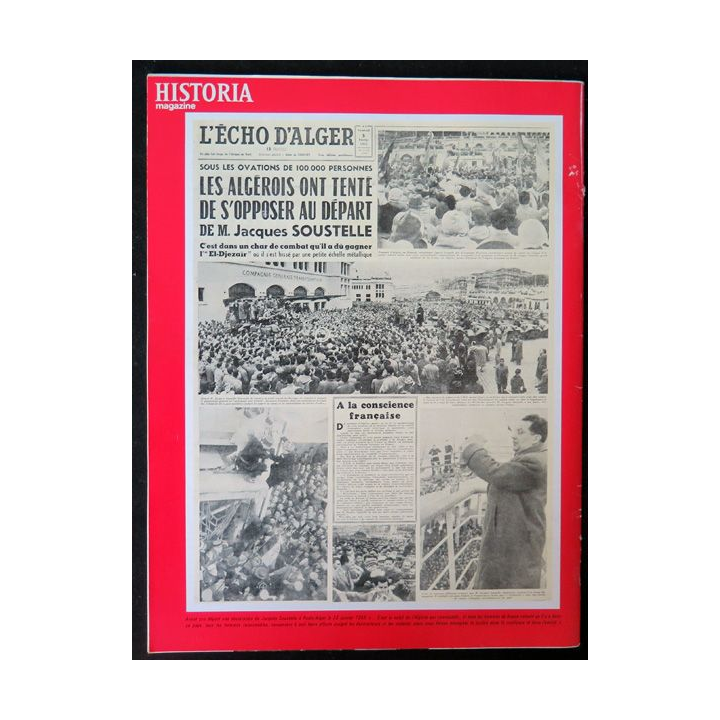Historia Magazine N° 211 La Guerre d'Algérie n° 18 Souestelle : l'adieu d'Alger