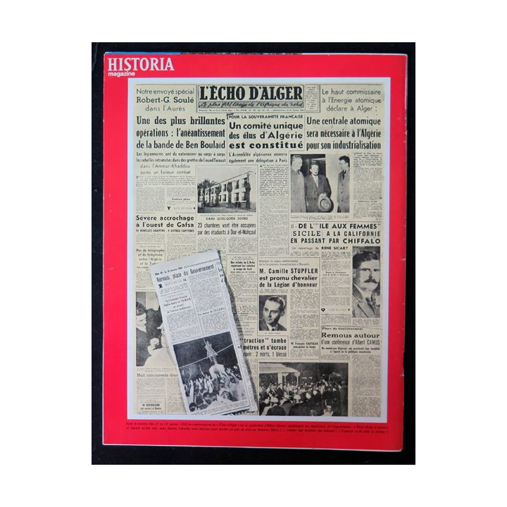 Historia Magazine N° 210 La Guerre d'Algérie n° 17 Camus : histoire d'une passion