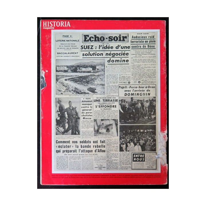 Historia Magazine N° 220 La Guerre d'Algérie n° 27 L'affaire de Suez