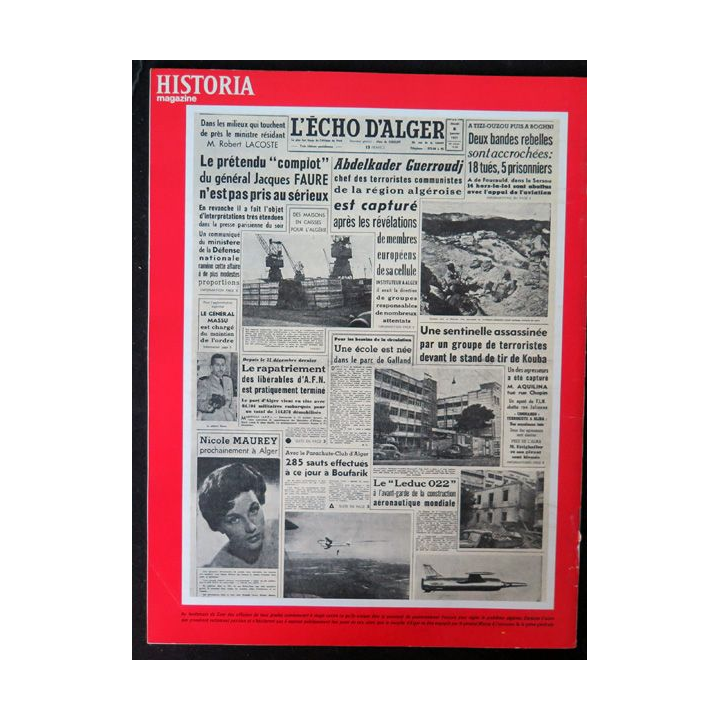 Historia Magazine N° 222 La Guerre d'Algérie n° 29 Le mystère du Bazooka