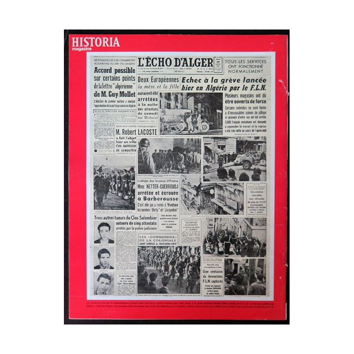 Historia Magazine N° 223 La Guerre d'Algérie n° 30 Le FLN s'organise / la mission K
