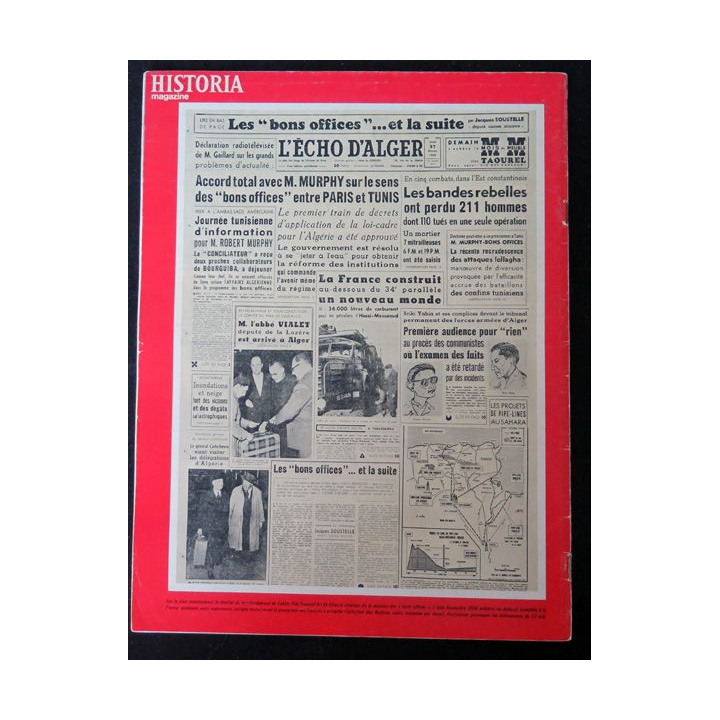 Historia Magazine N° 239 La Guerre d'Algérie n° 46 Bombardements de Sakiet-Sidi-Youssef