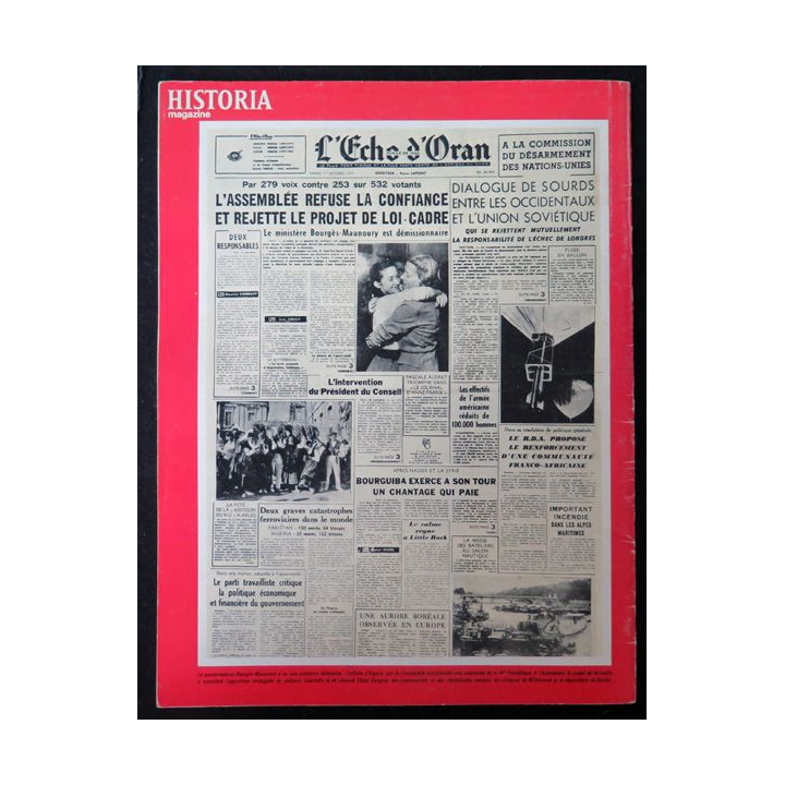 Historia Magazine N° 231 La Guerre d'Algérie n° 38 FLN : le terrorisme en France