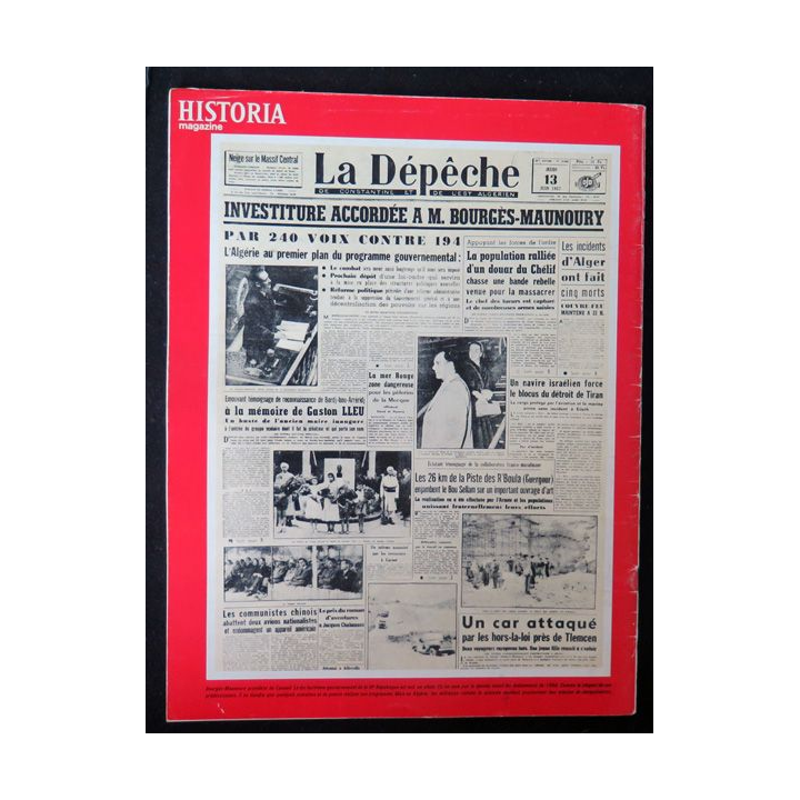 Historia Magazine N° 228La Guerre d'Algérie n° 35 Casino de la Corniche / secteur de Blida