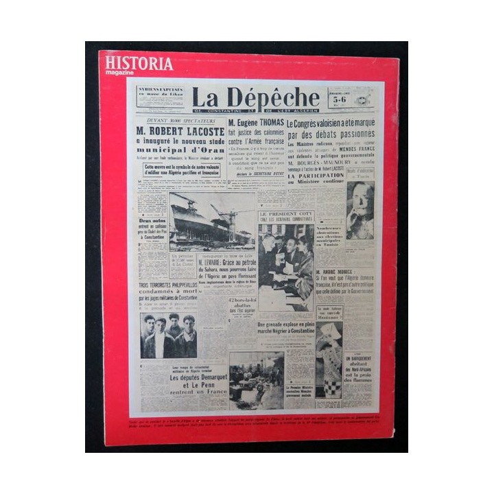 Historia Magazine N° 226 La Guerre d'Algérie n° 33 Le trerrorisme et la torture en Algérie
