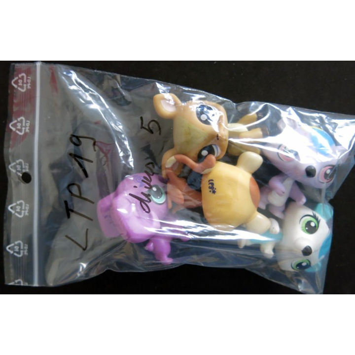 HASBRO : Figurines Littlest Pet Shop "divers" 5 pièces