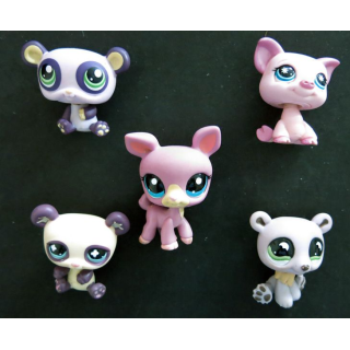 HASBRO : Figurines Littlest Pet Shop "cochons et divers" 5 pièces