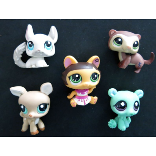 HASBRO : Figurines Littlest Pet Shop "divers" 5 pièces