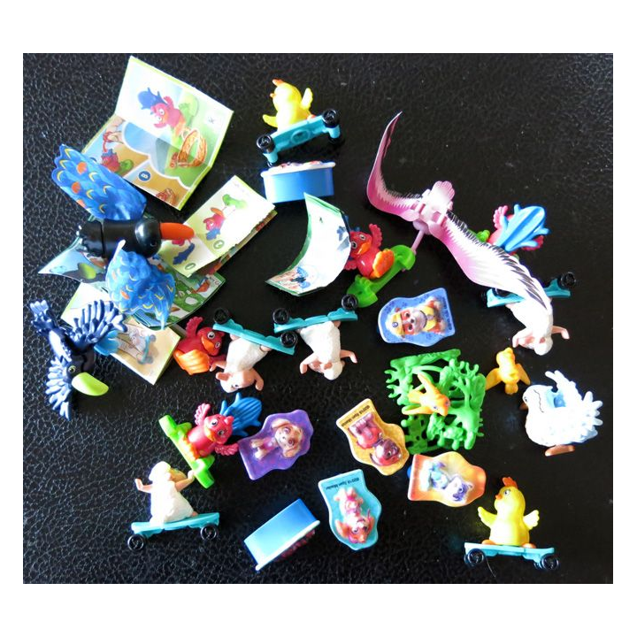 FERRERO : Figurines animaux oiseaux KINDER FERRERO 21 pièces