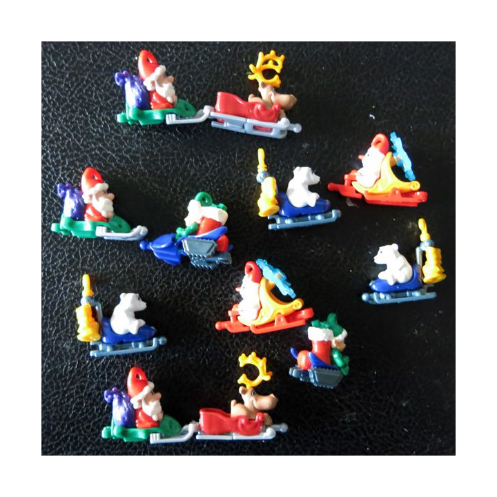FERRERO : Lot de Figurines de Noël KINDER FERRER 10 pièces