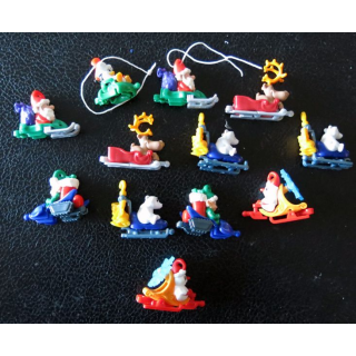 FERRERO : Lot de Figurines de Noël KINDER FERRER 11 pièces