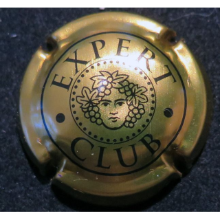 Capsule Muselet de bouteille de Mousseux EXPERT CLUB n° 16 or et noir 