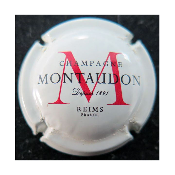 Capsule Muselet de bouteille de champagne Montaudon n° 13 sans cercle