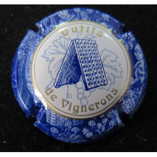 Capsule Muselet de bouteille de champagne Générique n° 751f contour bleu