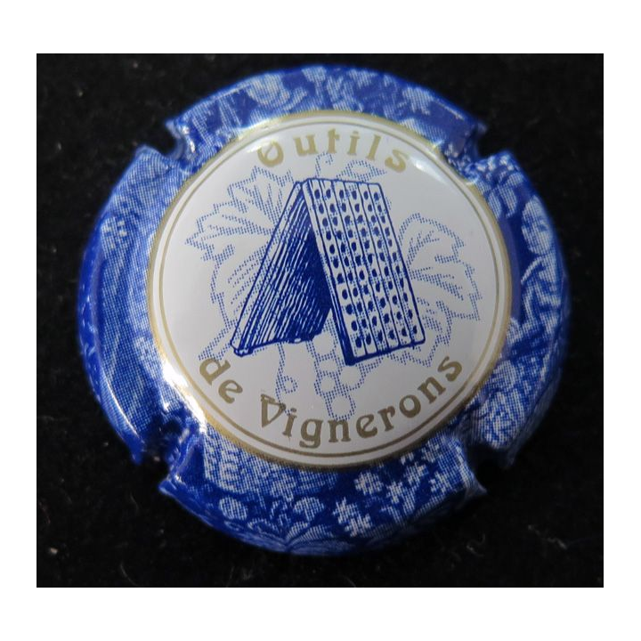 Capsule Muselet de bouteille de champagne Générique n° 751f contour bleu