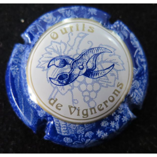 Capsule Muselet de bouteille de champagne Générique n° 751d contour bleu