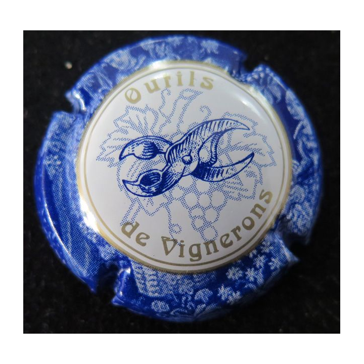 Capsule Muselet de bouteille de champagne Générique n° 751d contour bleu